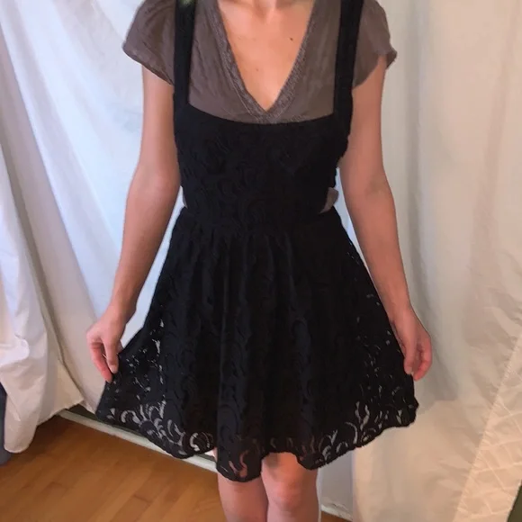 Free People | Dresses | Free People Lace Dress Pictured With A Random Shirt Underneath | Poshmark Free People | Dresses | Free People Lace Dress Pictured With A Random Shirt Underneath | Poshmark